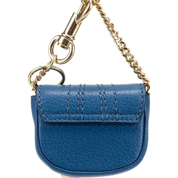 See By Chloe Blue and Gold Key & Card Holder - Picture 4 of 7